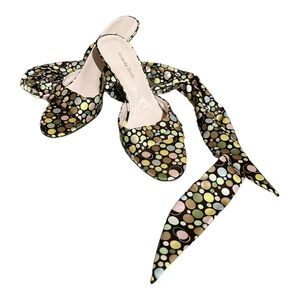 AMANDA SMITH Multicolor Polka Dot Heels 6.5